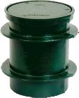 Josam 58680-VP-CO(4) Round Cast Iron Frame w/Anchor Flanges & Heavy Duty Cover