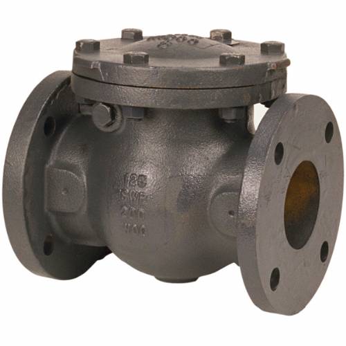 F-918-N Cast Iron, Class 125, Check Valve, Swing, Iron Trimmed, Flanged