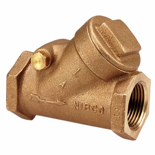 T-413-W Check Valve, Class 125,Bronze, Buna-N Seat Disc, Threaded Ends